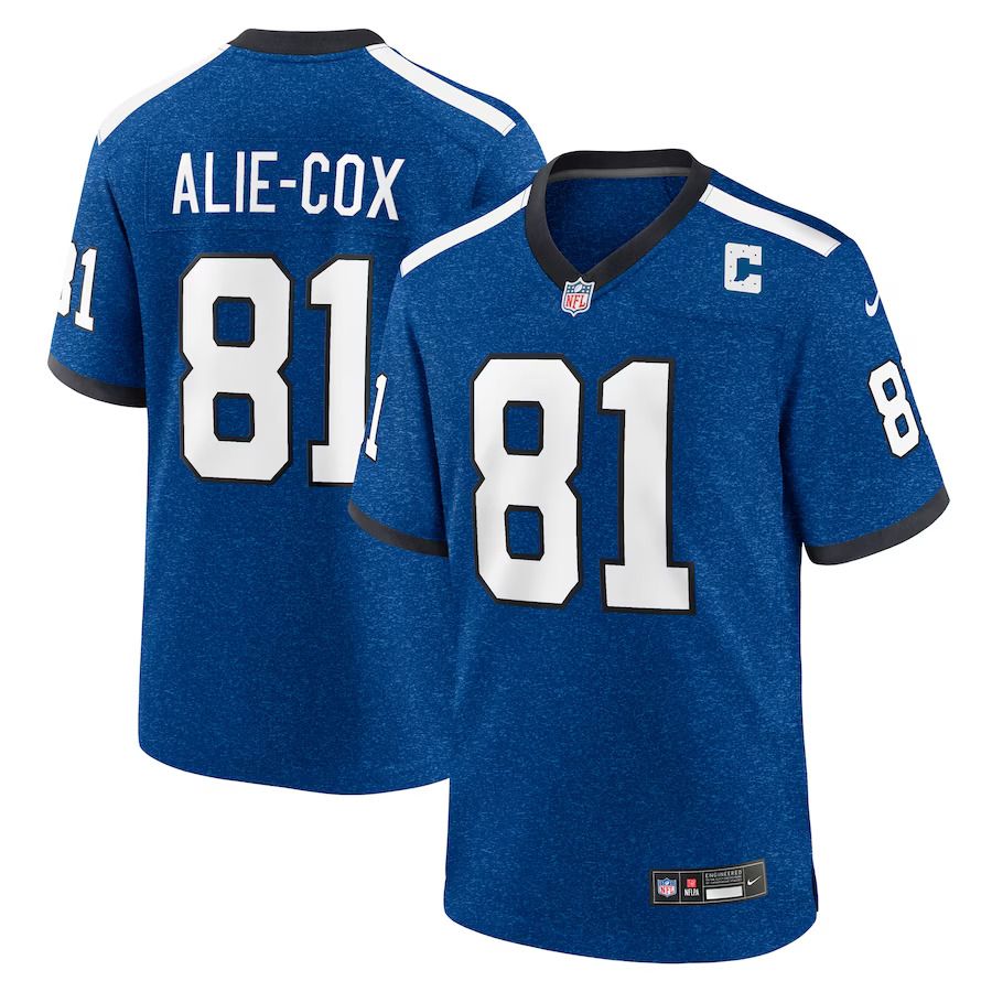 Men Indianapolis Colts #81 Mo Alie Cox Nike Royal Indiana Nights Alternate Game NFL Jersey->customized nfl jersey->Custom Jersey